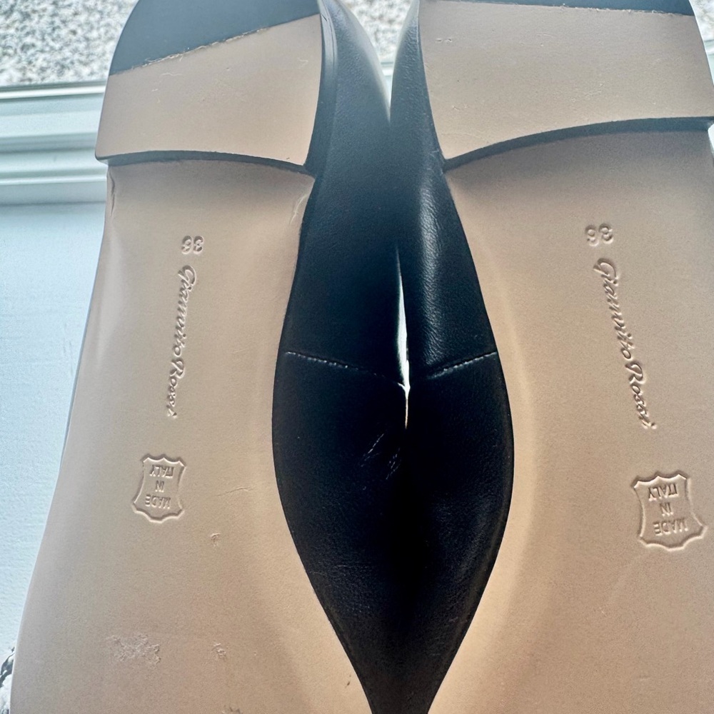 Gianvito Rossi Black Leather Heels